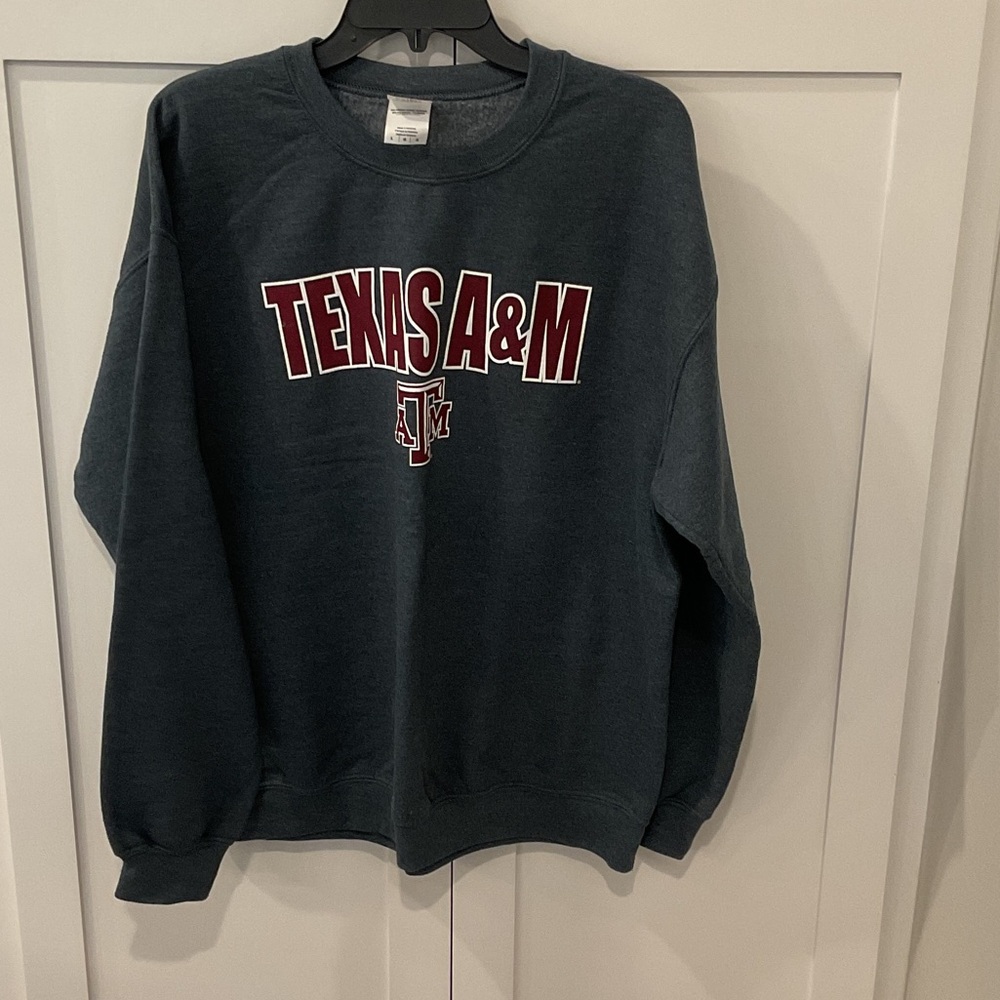 Gildan Men's Black Crewneck Sweater - Texas A&M